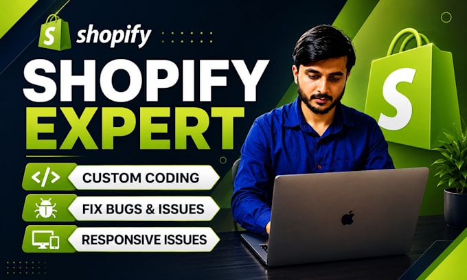 fix shopify store bugs, theme customization liquid coding