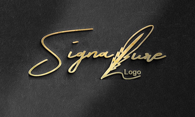 design signature, handwritten, cursive, monogram, typography logo