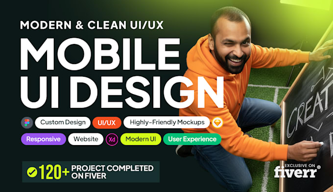 design modern UI UX for mobile app, web app and website in figma