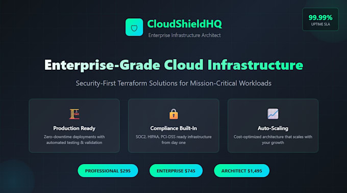 architect enterprise grade cloud infrastructure with security first