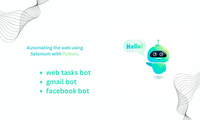 Create automation selenium bots with python by Mohamedextra | Fiverr
