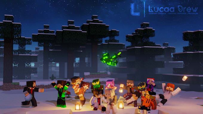 Create custom minecraft poster and thumbnails by Lucaadrew | Fiverr