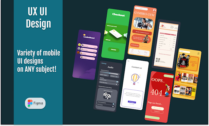 Design ux ui frame for mobile by Denis_zhebritsk | Fiverr