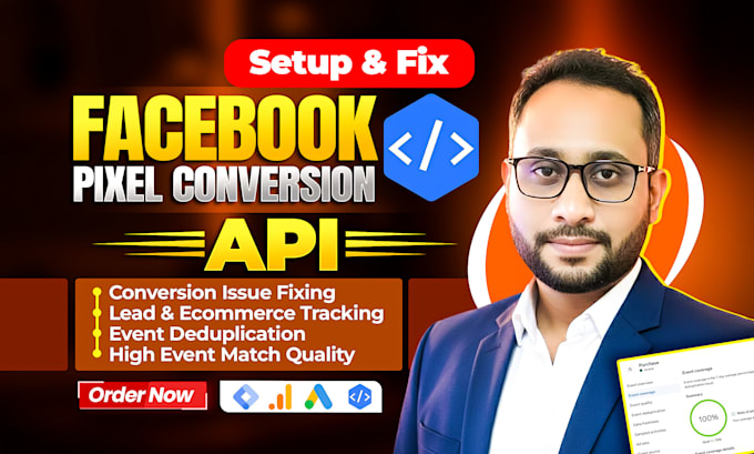 setup meta facebook pixel conversion API server side ga4 ecommerce tracking GTM