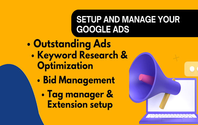 setup, optimize and manage google ads campaigns