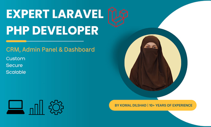develop a custom laravel CRM or admin panel for your business