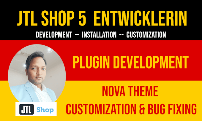 be your jtl shop 5 plugin developer and nova theme designer