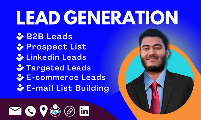 do targeted b2b leads, prospect email list and linkedin lead