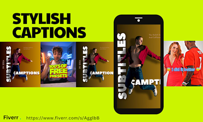 enhance your video with stylish subtitles and captions in a dollar