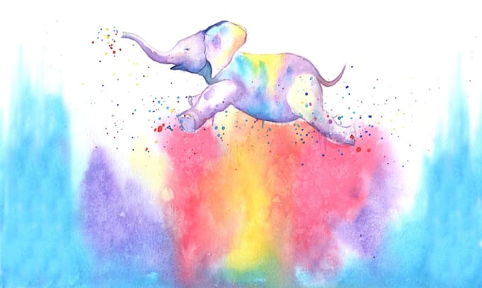 hand paint an illustration in watercolor