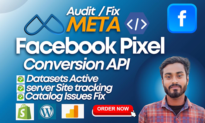 setup facebook pixel conversion API ga4, GTM, server side tracking, fix ios 14