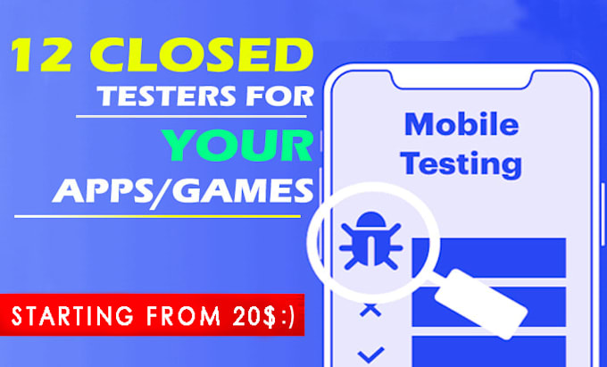 provide you 12 testers for your google play closed testing