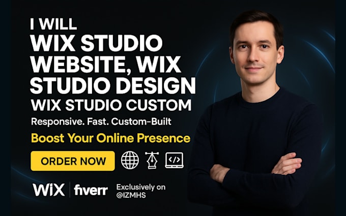 wix studio website, wix studio design, wix studio custom