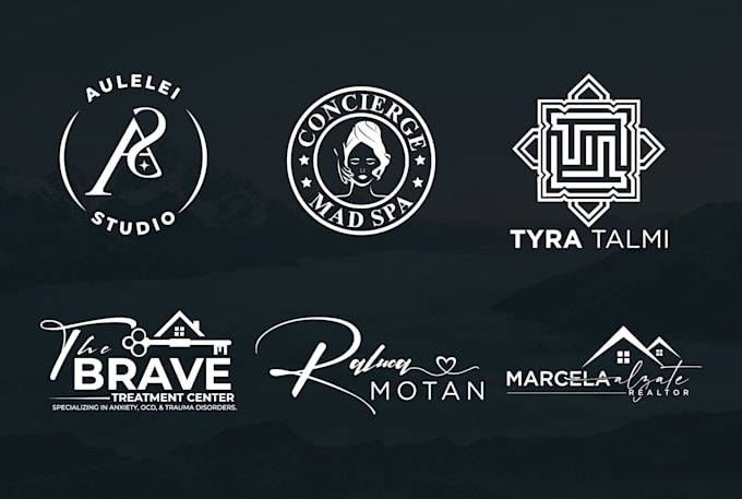 create a modern logo design line art, text, or a badge