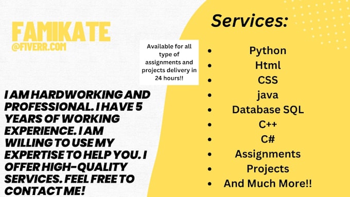 do all type of python and computer science projects