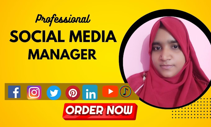 be your social media marketing manager