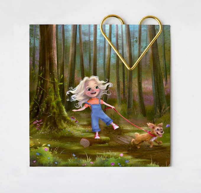 draw cute children illustrations