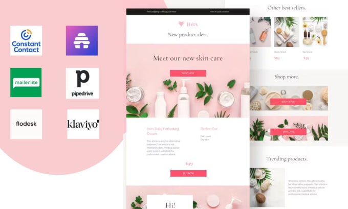 Design beehiiv newsletter convertkit and substack email template
