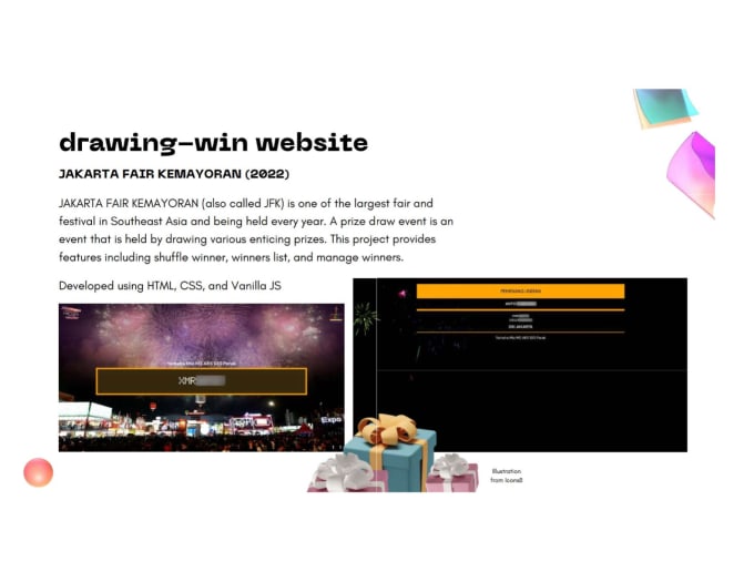 Create a lucky draw website using html, css, and js by Daimessdn | Fiverr