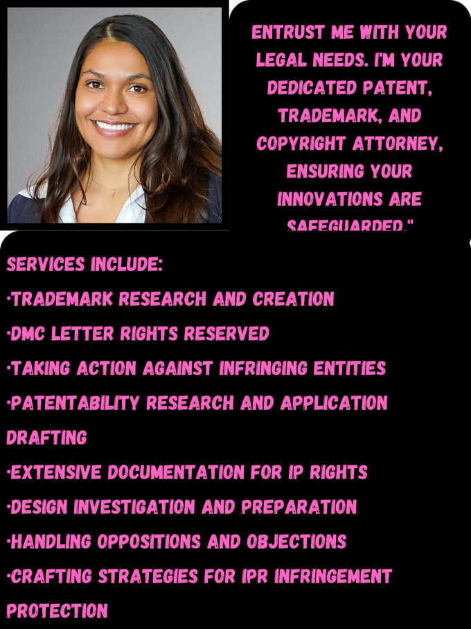 Be your patent attorney trademark attorney and copyright by