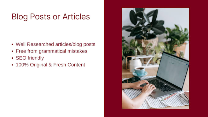 write SEO friendly content for your website