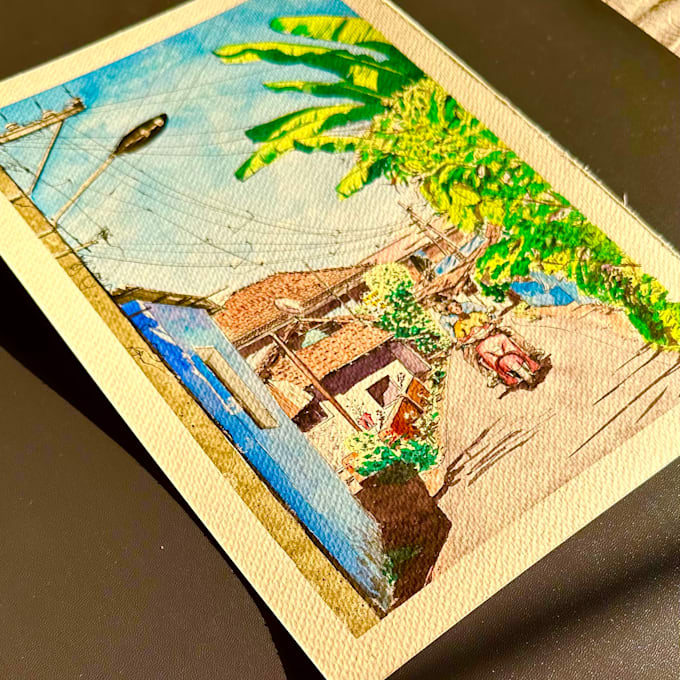 make customised watercolor painting for you