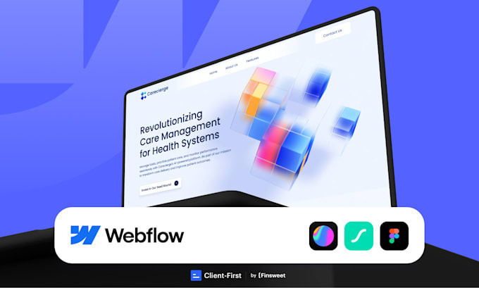 design and build a responsive webflow website