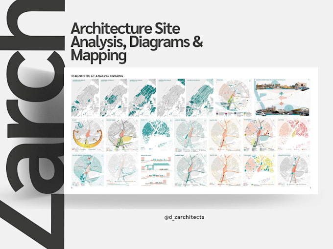 make architecture site analysis diagrams and mappings