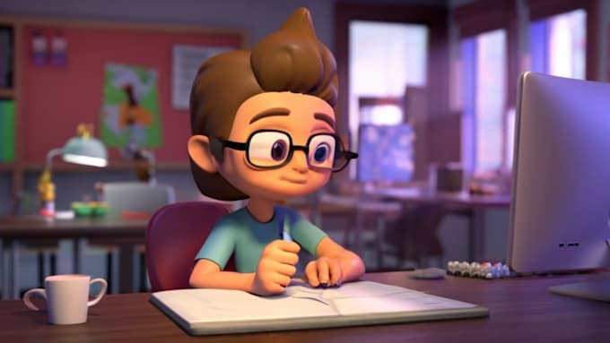 create 2d, 3d animated explainer video