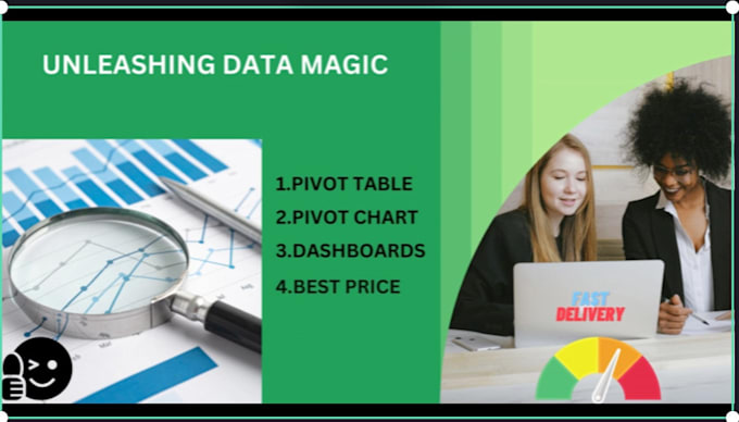 create excel chart, graphs, pivot tables, dashboard