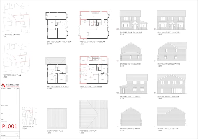 draw UK planning drawings of your house