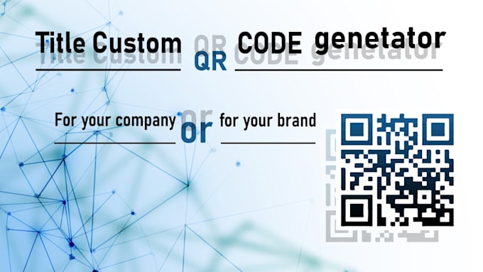 Create custom qr code for your company by Zaheemkiani | Fiverr