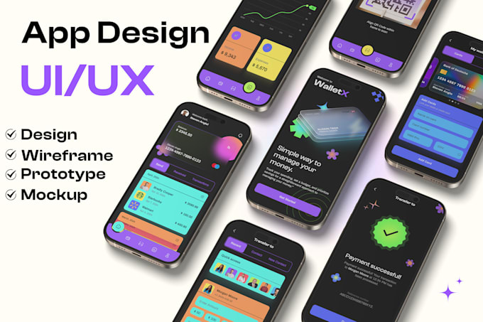 Create ui ux design for your mobile app design or web app design by ...