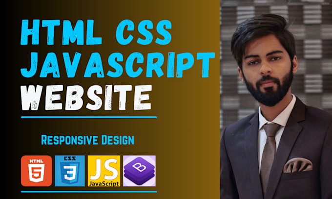 Create responsive websites using html, css, bootstrap and js by ...