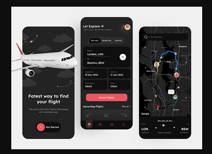 Develop flight booking app, flight ticket app, travel website by Horstv ...