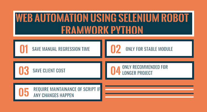 Do web automation using selenium robot framework python by Valandmayur ...