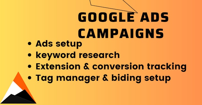 setup, optimize and manage google ads campaigns