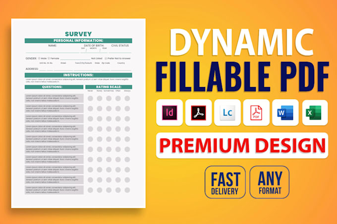 fillable pdf form creation or create fillable pdf