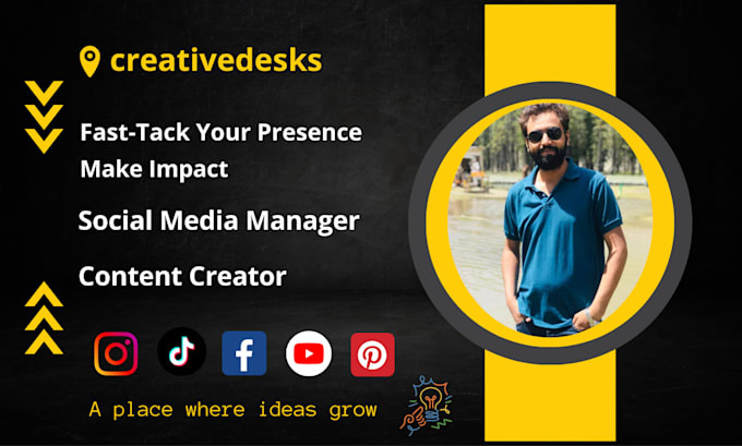 be your social media manager and tiktok content creator