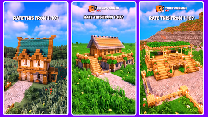 create viral minecraft shorts videos with building editing and recording