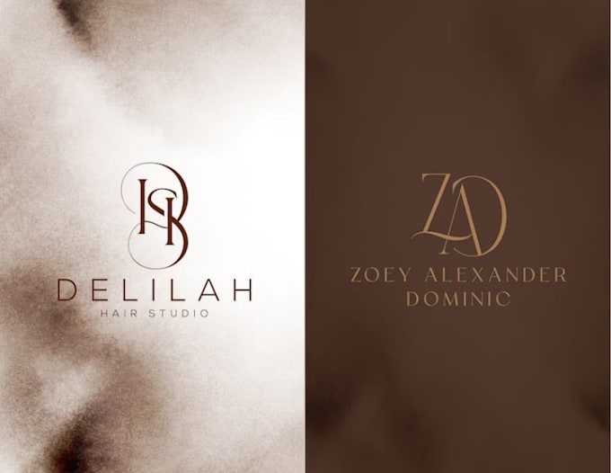 do create elegant initial letter monogram clothing logo design