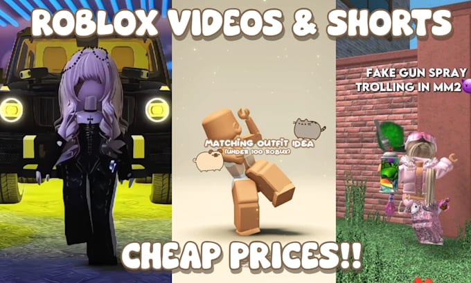 Record and edit your roblox videos into shorts and videos by Bella ...