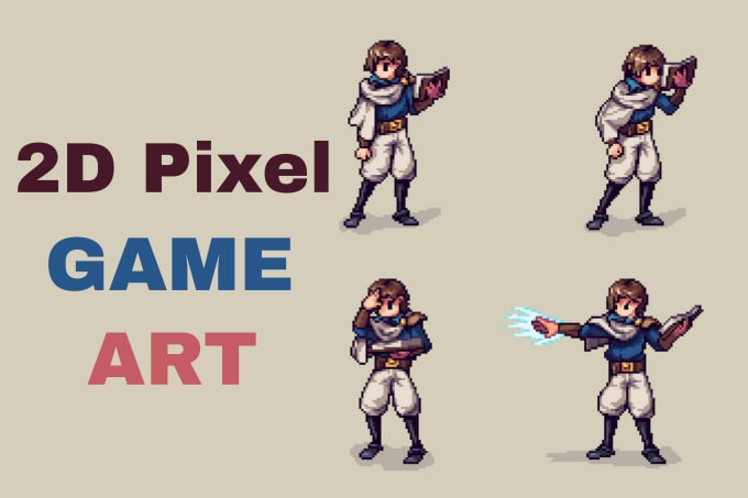 create 2d 3d pixel art, game art 2d pixel art animation 2d sprite sheet