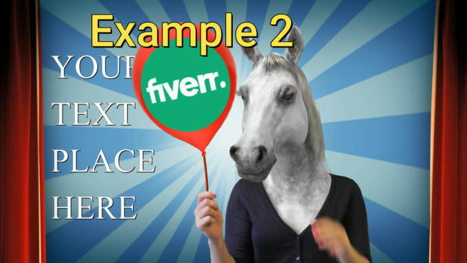 make funny horse intro video