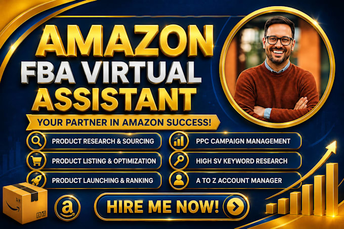 be your professional amazon fba virtual assistant VA SEO PPC account manager