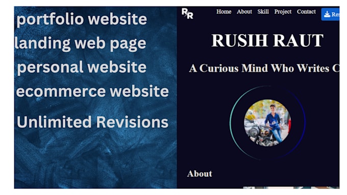 Create A Responsive And Animated Portfolio Website By Rishir999 Fiverr Create A Responsive And Animated Portfolio Website By Rishir999 Fiverr