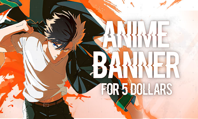 design perfect anime header, banner for your youtube, twitch