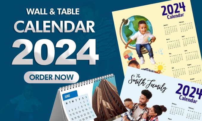 Create your custom 2024 calendar by Foreverartz Fiverr