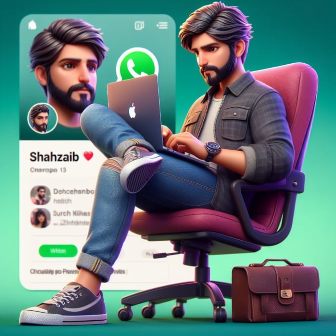 Create 3d animated social media profile by Iamshobi Fiverr