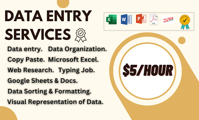 do professional data typing at low price